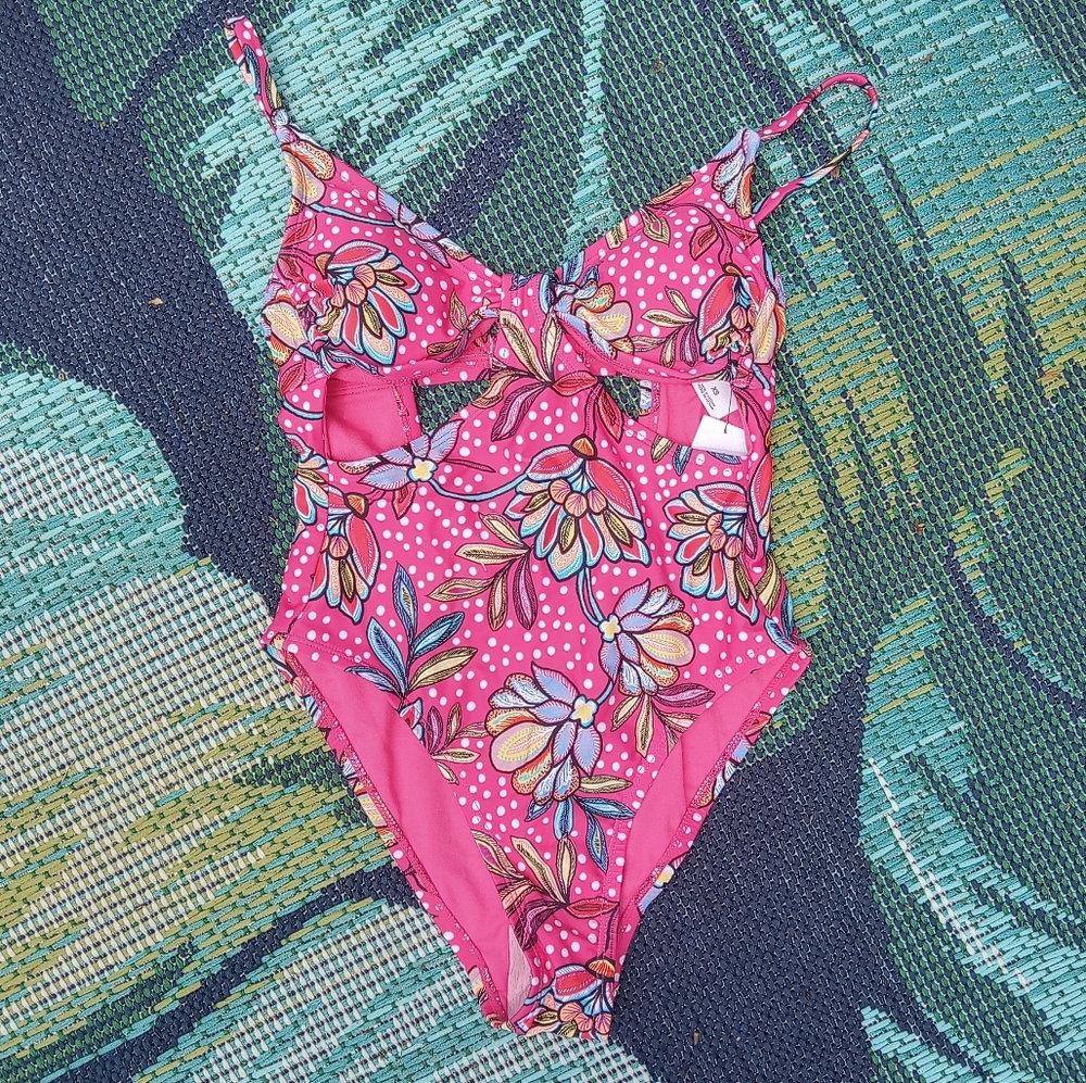 Nwot Tabitha Brown x Target pink boho floral print One piece